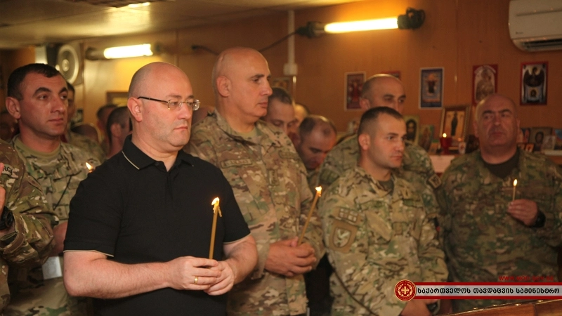 თავდაცვის მინისტრი მარიამობის დღესასწაულს ავღანეთში შეხვდა