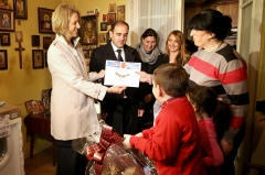 13 ივნისის სტიქიით დაზარალებულ ოჯახს საყოფაცხოვრებო ტექნიკა გადაეცა