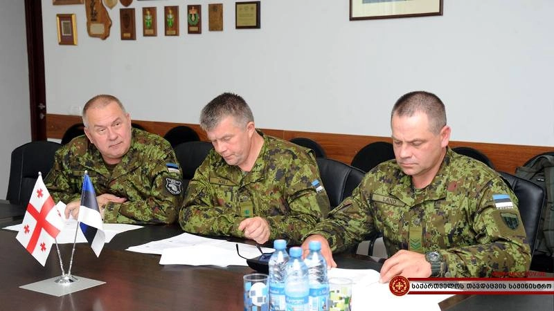 ესტონეთის თავდაცვის ლიგის წარმომადგენლები საქართველოში