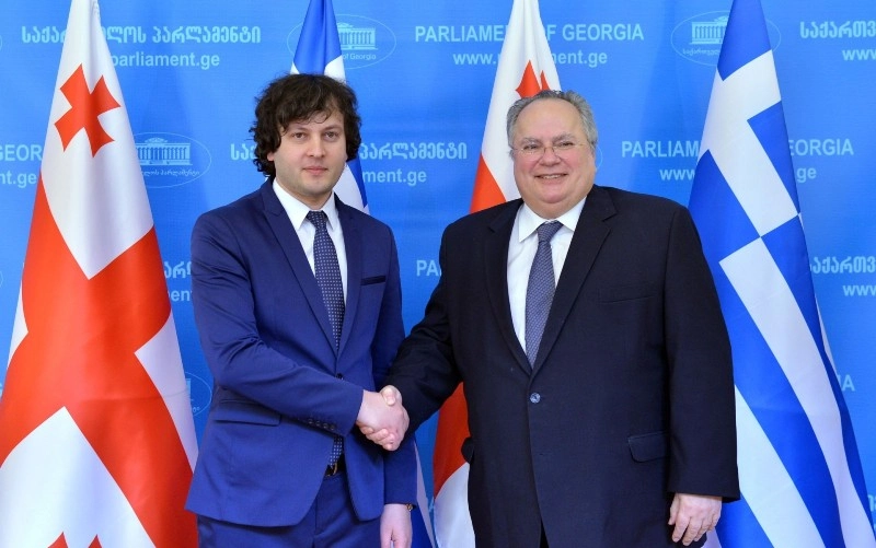 ირაკლი კობახიძე საბერძნეთის საგარეო საქმეთა მინისტრს შეხვდა
