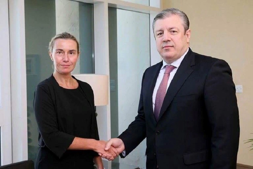  გიორგი კვირიკაშვილი ფედერიკა მოგერინის შეხვდა
