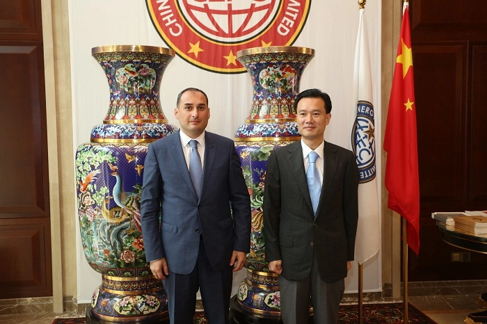 დიმიტრი ქუმსიშვილი ჩინური კორპორაციის „CEFC China“-ის თავმჯდომარეს იე ძიან მინს შეხვდა