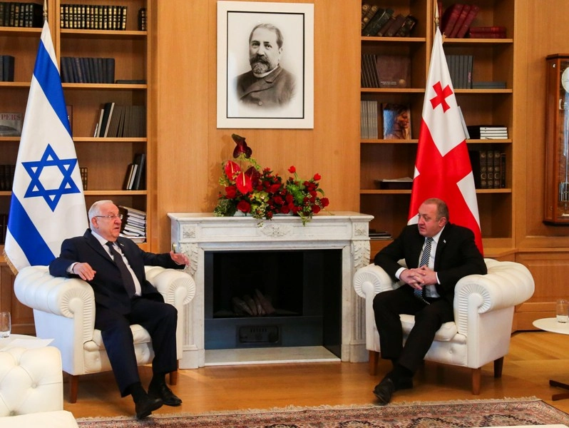 გიორგი მარგველაშვილი ისრაელის პრეზიდენტს პირისპირ და გაფართოებულ ფორმატში შეხვდა