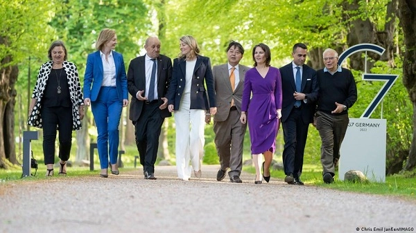 G7: არასდროს ვაღიარებთ საზღვრებს, რომლის შეცვლასაც რუსეთი ცდილობს