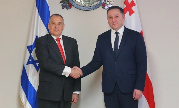 შს მინისტრი ისრაელის სახელმწიფოს ელჩს შეხვდა