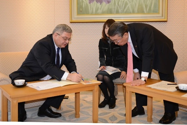 დავით უსუფაშვილი იაპონიის ზედა პალატის პრეზიდენტს შეხვდა 
