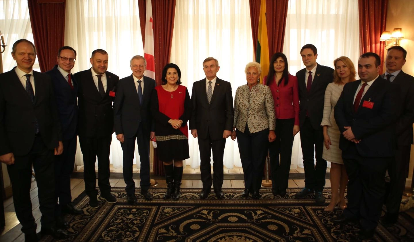 სალომე ზურაბიშვილი ლიეტუვის რესპუბლიკის სეიმის თავმჯდომარეს შეხვდა