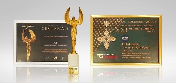 PSP ორი უმნიშვნელოვანესი ბიზნეს დაჯილდოვების - „ოქროს ბრენდი 2020“ და „ეროვნული ბიზნეს რეიტინგი XXI“-ის გამრჯვებულია 