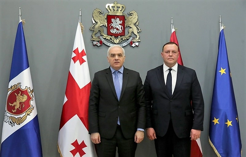 საქართველოს შსს-ს ლატვიის შს მინისტრი ეწვია