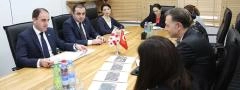 დავით ნარმანია  საქართველოში  თურქეთის  ელჩს  ლევენთ გურმუქჩუს შეხვდა
