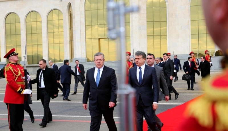 გიორგი კვირიკაშვილმა სომეხი კოლეგა აეროპორტში გააცილა