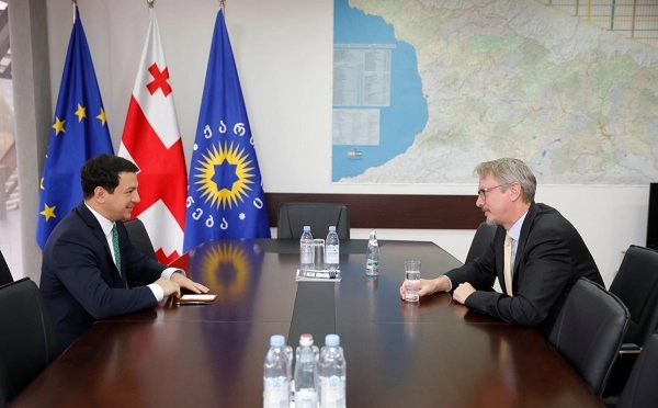 არჩილ თალაკვაძე საქართველოში ევროკავშირის ელჩს კარლ ჰარცელს შეხვდა  