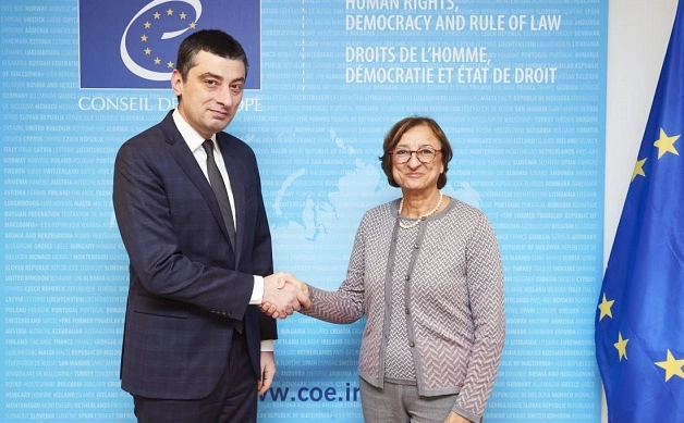 შს მინისტრი გიორგი გახარია სტრასბურგში იმყოფებოდა