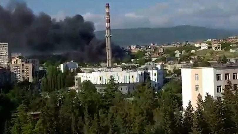 თემქაზე ძლიერი ხანძარია