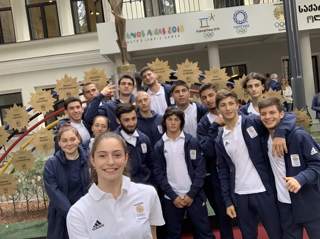 საქართველოს ბანკის გენერალური პარტნიორობით  მესამე ახალგაზრდულ ოლიმპიურ თამაშებზე საქართველოს  დელეგაციის გაცილების ცერემონია გაიმართა