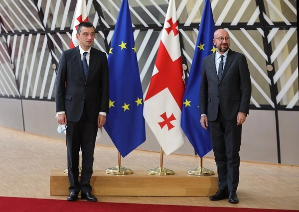 გიორგი გახარია ევროპული საბჭოს პრეზიდენტ შარლ მიშელს შეხვდა