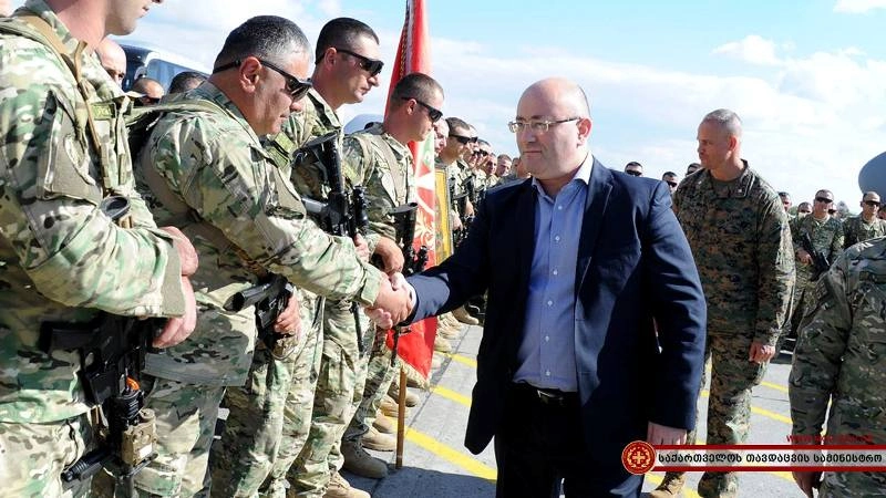 თავდაცვის მინისტრმა ქართული ბატალიონი ავღანეთში გააცილა