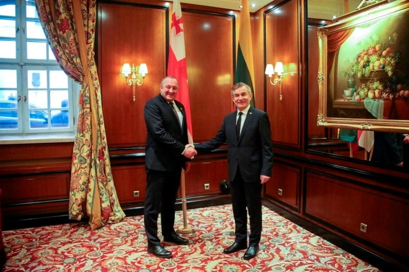 გიორგი მარგველაშვილი ლიტვის პარლამენტის თავმჯდომარეს შეხვდა