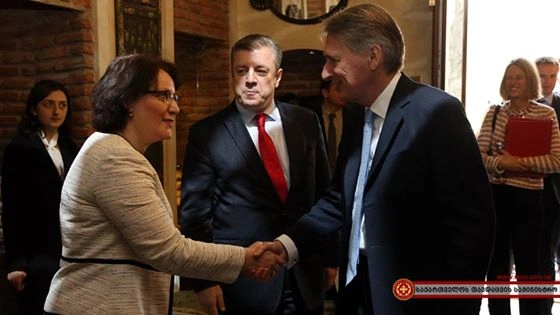  თინათინ ხიდაშელი ფილიპ ჰამონდთან შეხვედრას დაესწრო