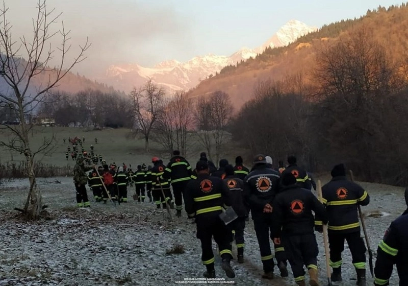 საქართველოს მასშტაბით ტყის ქვედა საფარის 7 კერიდან ორზე ხანძარი ლიკვიდირებულია