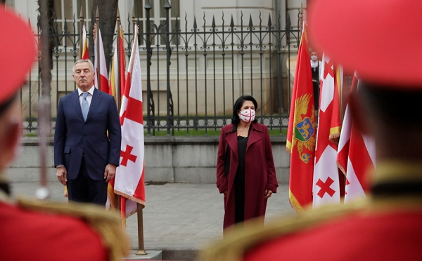 ორბელიანების სასახლეში მონტენეგროს პრეზიდენტის დახვედრის ოფიციალური ცერემონია გაიმართა 