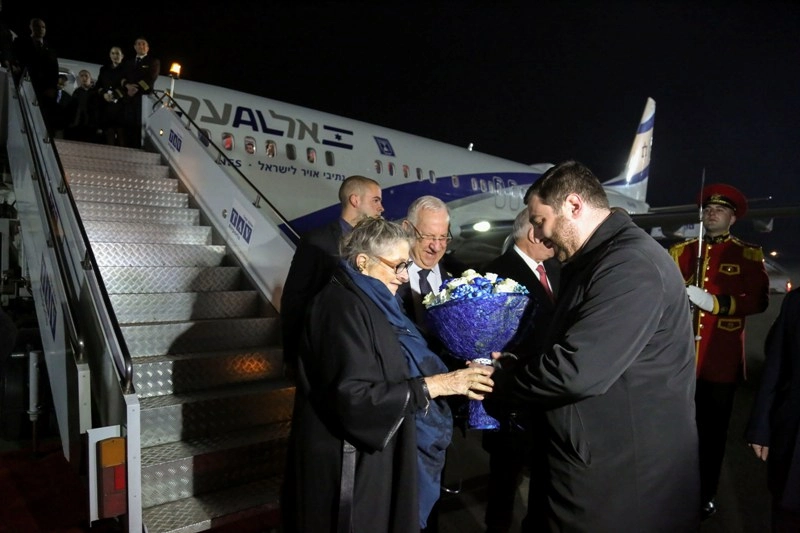 საქართველოს ოფიციალური ვიზიტით ისრაელის სახელმწიფოს პრეზიდენტი მეუღლესთან ერთად ეწვია