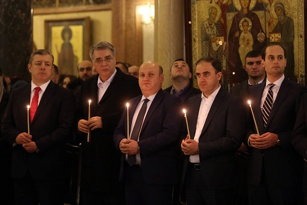 დავით ნარმანია საშობაო ლიტურგიას დაესწრო
