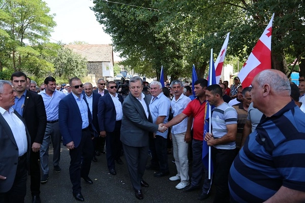 პრემიერ-მინისტრმა დმანისის მოსახლეობას,მაჟორიტარი დეპუტატობის კანდიდატი კახა ოქრიაშვილი წარუდგინა