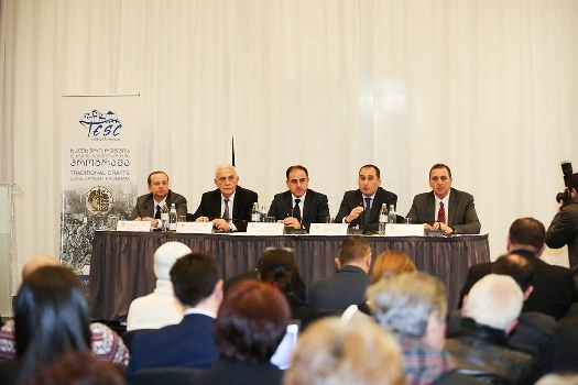 დიმიტრი ქუმსიშვილი ხალხური რეწვის დარგის განვითარების პრეზენტაციას დაესწრო