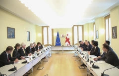 საქართველოს პრეზიდენტი ევროპის საბჭოს ადგილობრივი და რეგიონულ ხელისუფლებათა კონგრესის პრეზიდენტს ჟან-კლოდ ფრეკონს შეხვდა