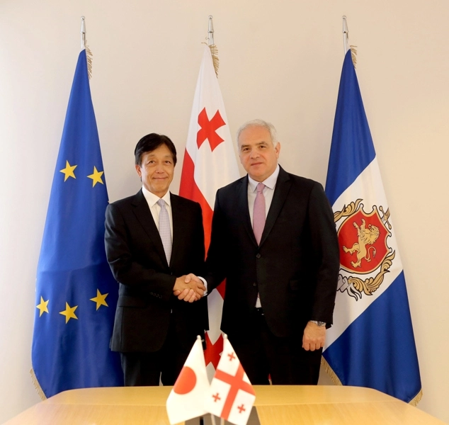 გიორგი მღებრიშვილი იაპონიის ელჩს შეხვდა