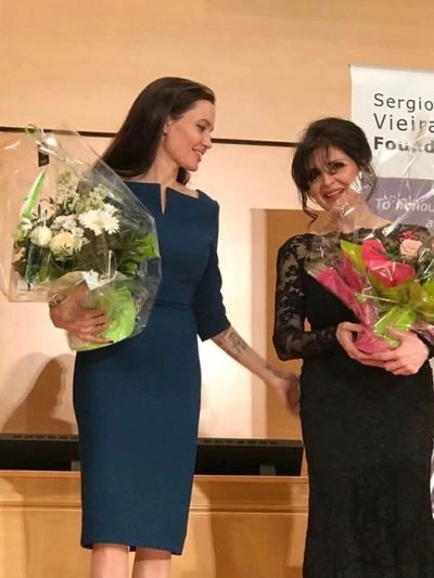 ანჯელინა ჯოლი და ელისო ბოლქვაძე გაეროს ღონისძიებას დაესწრნენ