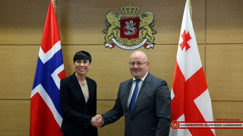 საქართველოს ნორვეგიის თავდაცვის მინისტრი ეწვია