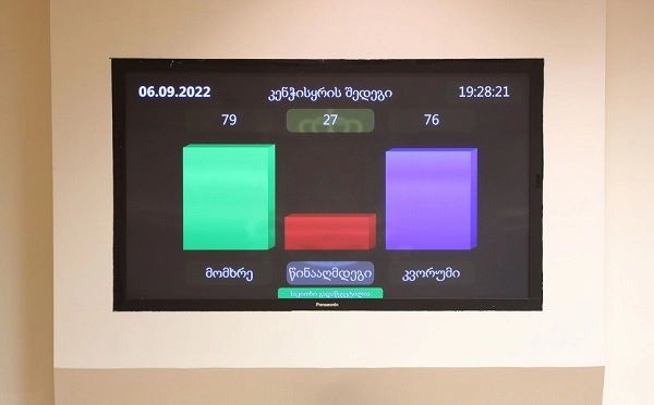  პარლამენტმა ფარული მოსმენების კანონპროექტზე პრეზიდენტის ვეტო დაძლია