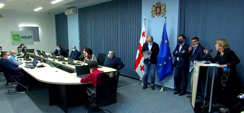 ცესკოს სხდომაზე ხათუნა გოგორიშვილის გაძევების გადაწყვეტილება მიიღეს, რასაც დეპუტატი არ დაემორჩილა