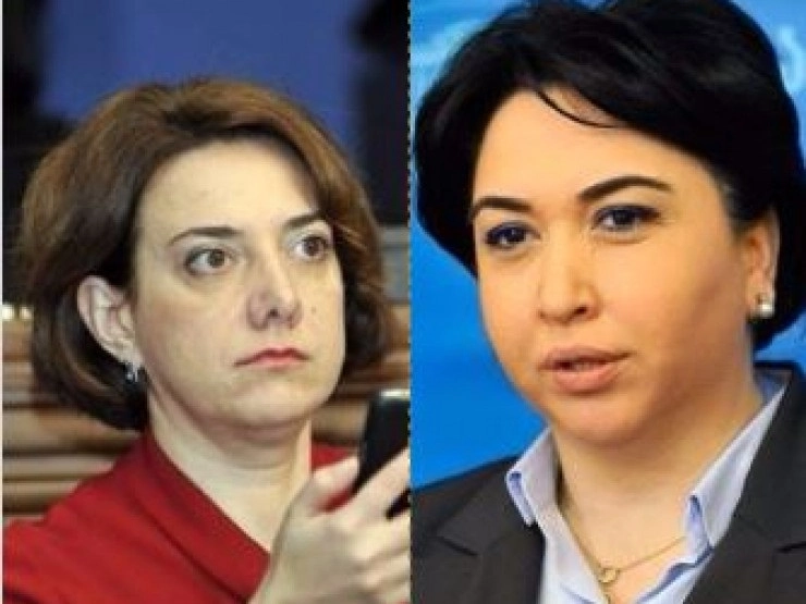 „ბიძინას თოჯინის მოსმენა მოგვბეზრდა“, "მიშას თოჯინა", - სალომე სამადაშვილი და ეკა ბესელია ერთმანეთს დაუპირისპირდნენ