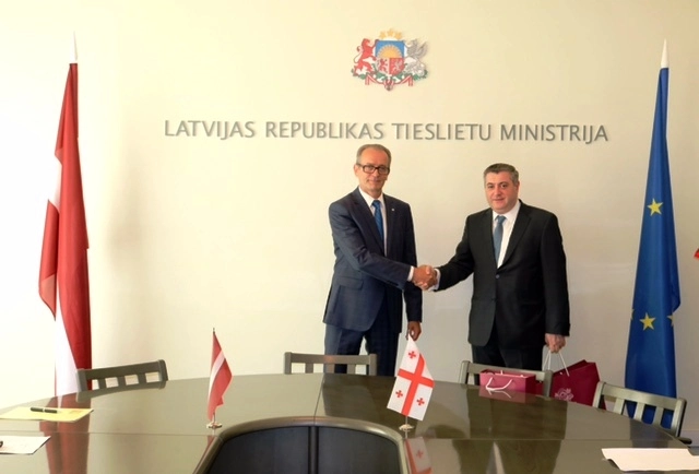 კახა კახიშვილი ლატვიის იუსტიციის მინისტრს შეხვდა