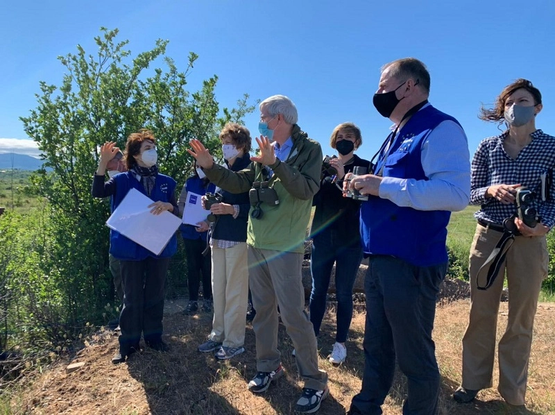 ამერიკელი სენატორები საოკუპაციო ხაზთან ჩავიდნენ