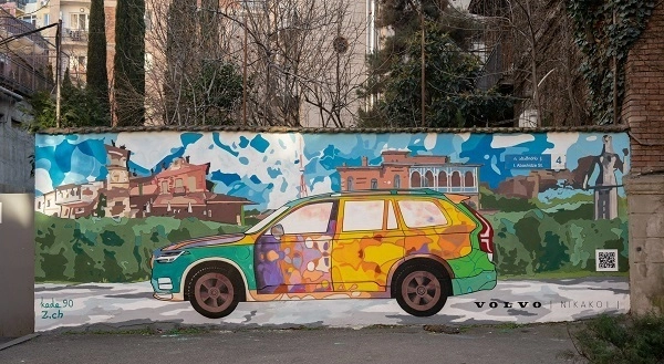  თბილისის ხედები და ფერადი Volvo-ს Plug-in Hybrid აბაშიძეზე - "ვოლვო ქარ საქართველოს" კამპანია გრძელდება 