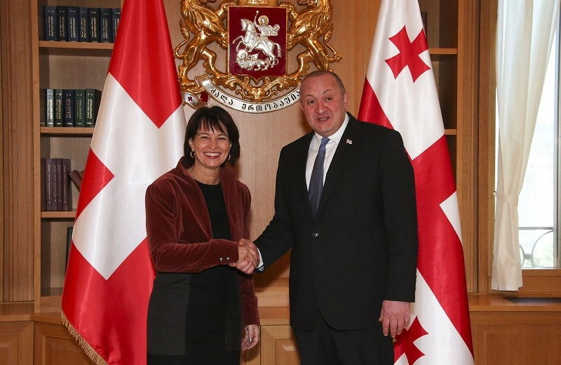  რუსეთთან შუამავლის როლის შესრულებისთვის, საქართველოს პრეზიდენტმა შვეიცარიის პრეზიდენტს მადლობა გადაუხადა