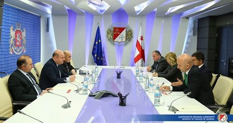  ნოდარ ხადური „ვითიბი ბანკის" სამეთვალყურეო საბჭოს წევრს, მიხეილ ოსეევსკის შეხვდა