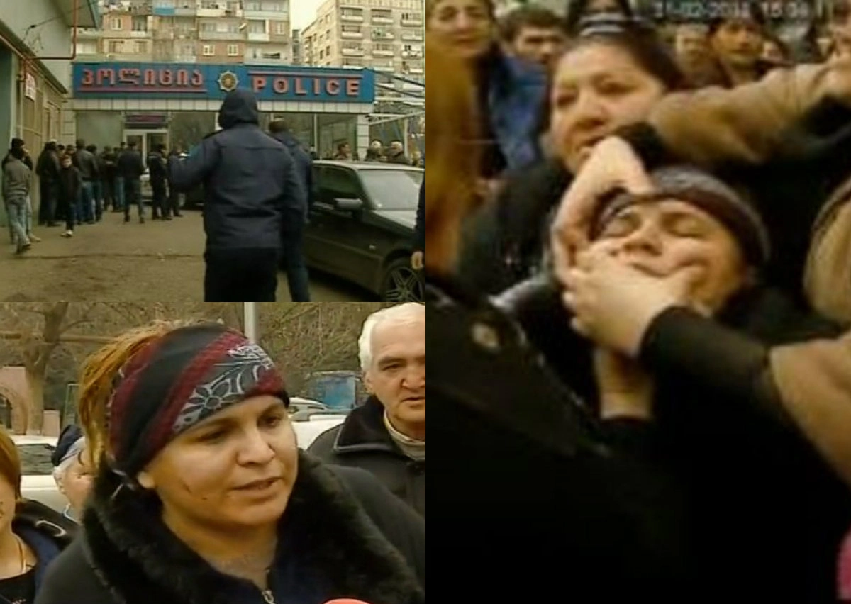 გატაცებული სამირა ბაირამოვა შველას ითხოვს - ინციდენტი პოლიციის შენობასთან