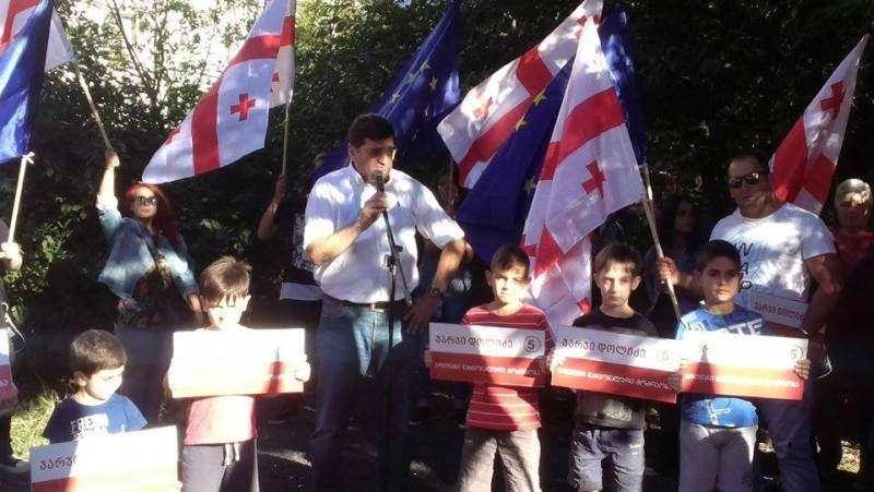 ჯარჯი დოლიძე ვაზისუბანში ამომრჩევლებს შეხვდა 
