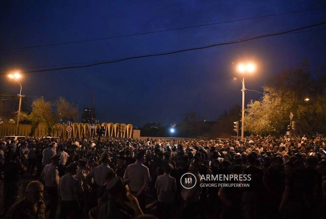 ერევანში საპროტეტსო აქციის მონაწილეებსა და პოლიციას შორის შეტაკება მოხდა, არიან დაშავებულები