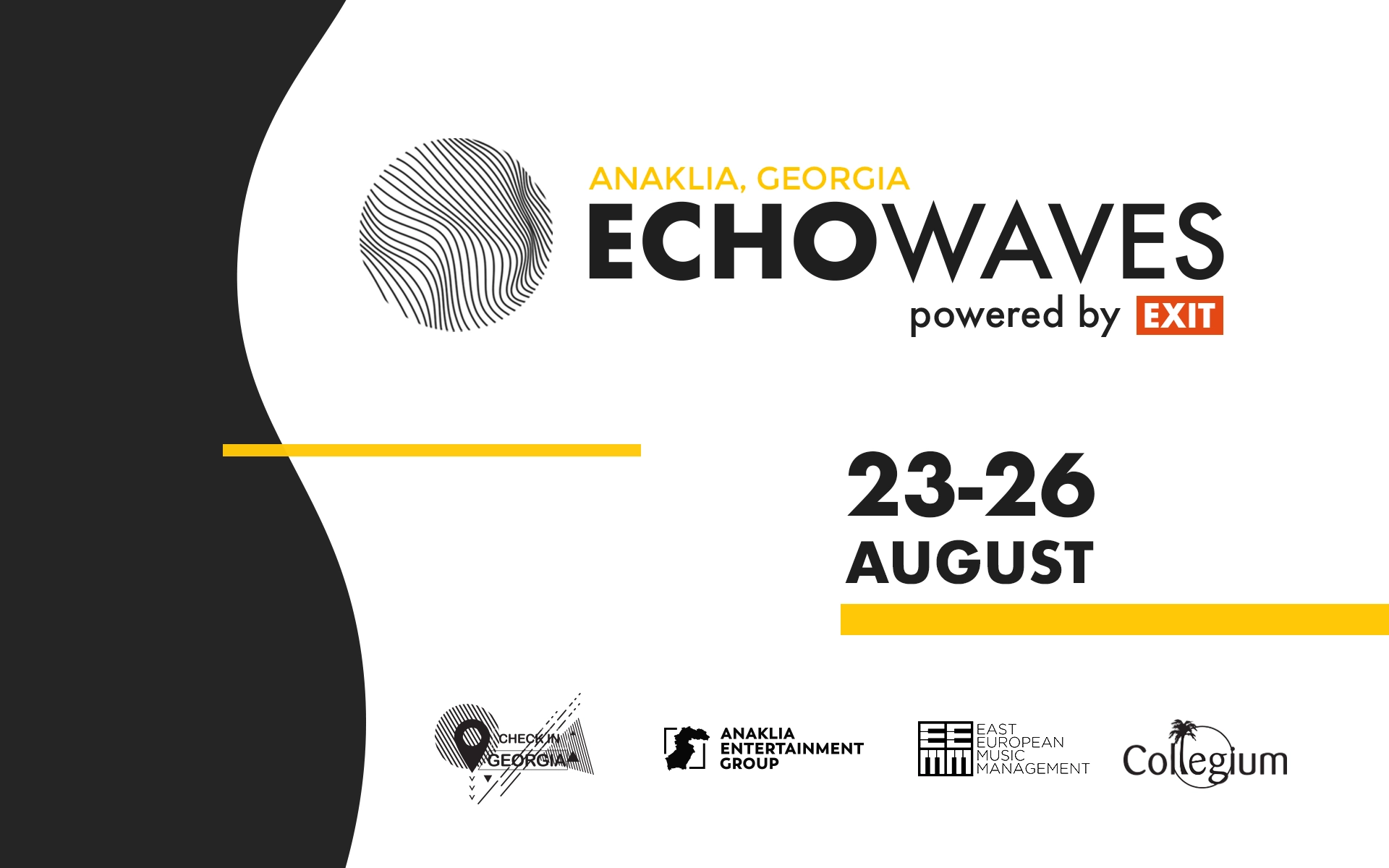 ანაკლიის ფესტივალ ECHOWAVES -ის საბოლოო ლაინაფი ცნობილია