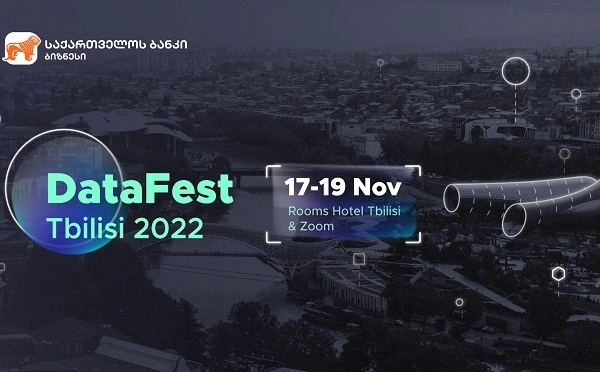  საქართველოს ბანკის მხარდაჭერით DataFest Tbilisi 2022 გაიმართება