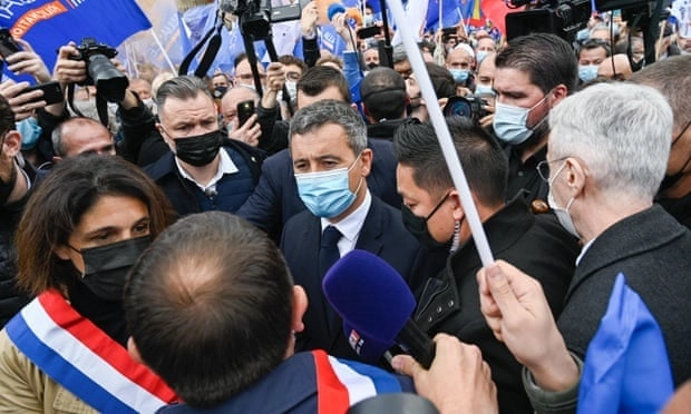 პარიზში გაიმართა პოლიციელების მასობრივი საპროტესტო აქცია, რომელსაც შს მინისტრიც შეუერთდა