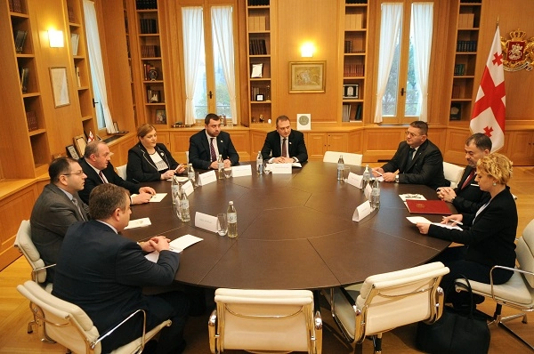 საქართველოს პრეზიდენტი მოლდოვას თავდაცვის მინისტრს ანატოლი სალარუს შეხვდა