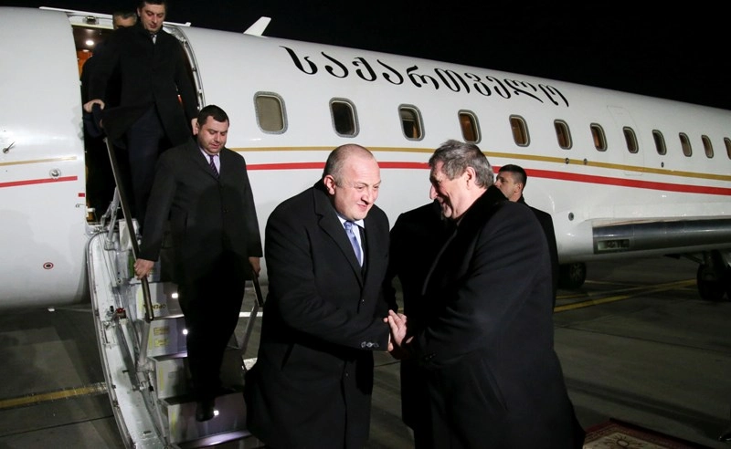 საქართველოს პრეზიდენტის ოფიციალური ვიზიტი ბელარუსის რესპუბლიკაში დაიწყო