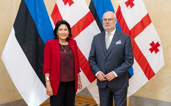 სალომე ზურაბიშვილი ესტონეთის პრეზიდენტს შეხვდა